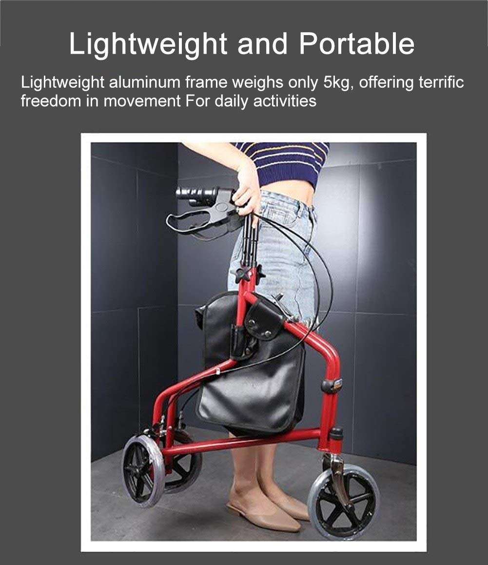 Amazon.co.jp: 高齢者向けの3つの大きな車輪歩行器ウォーカー、ハンド